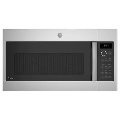 GE Profile - Profile Series 1.7 Cu. Ft. Convection Over-the-Range Microwave with Sensor Cooking and Chef Connect - Stainless Steel