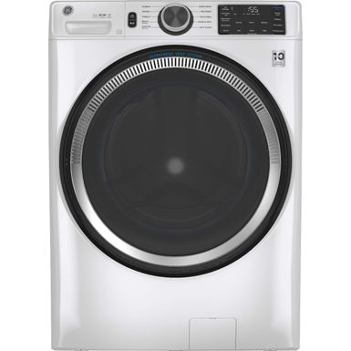 GE - 4.8 CuFt High-Efficiency Stackable Smart Front Load Washer w/UltraFresh Vent System & Microban Antimicrobial Technology - White