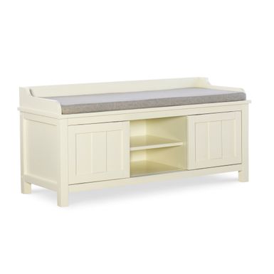 Emmons Storage Bench White