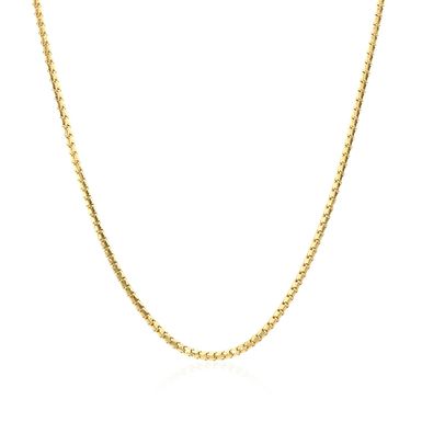 14k Yellow Gold Ice Chain 1.3mm (18 Inch)