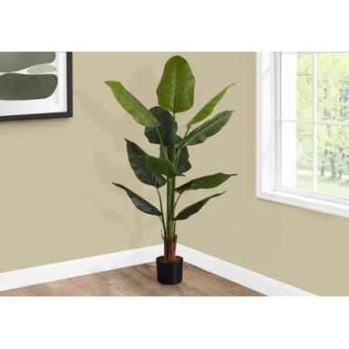 Artificial Plant - 59"H / Indoor Strelitzia In A 5" Pot