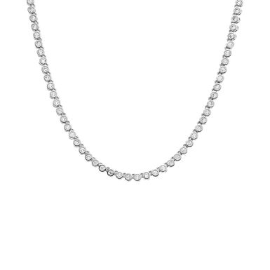 CZ Bezel Tennis Necklace