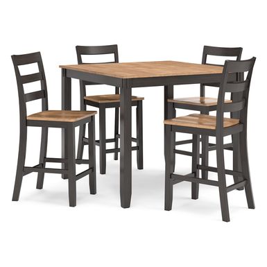 Gesthaven Counter Height Dining Table and 4 Barstools (Set of 5)