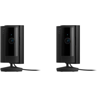 Ring - 2-Pack Indoor Plug-In 1080p Security Camera (2nd-Generation) with Privacy Cover - Black