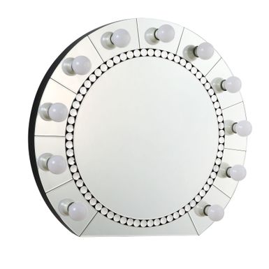 ACME Farai Accent Mirror, Mirrored & Faux Crystal Diamonds