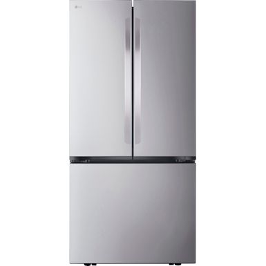 LG - Counter-Depth MAX 21 Cu. Ft. French Door Smart Refrigerator with Ice - Stainless Steel