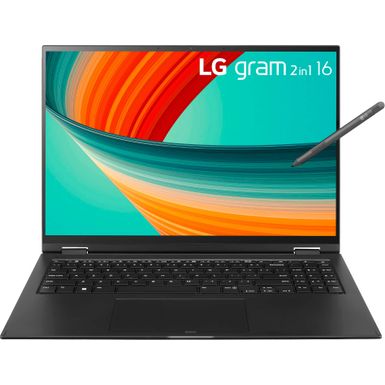 LG gram 16" 2in1 Laptop - Intel Evo 13th Gen Intel Core Processor i7 with 32GB RAM - 1TB NVMe SSD - Black - Black