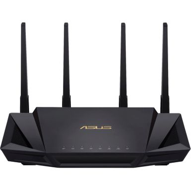 ASUS - AX3000 Dual-Band WiFi 6 Wireless Router with Life time internet Security - Black