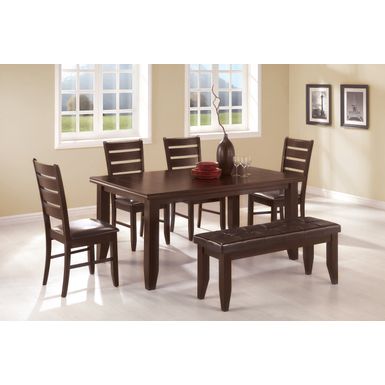 Dalila Dining Room Set Cappuccino and Black