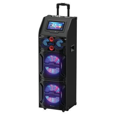 Supersonic - 2 x 12" Bluetooth Pro-Speaker Karaoke & Built-in Tablet