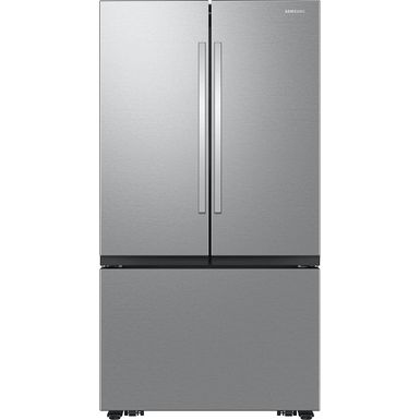 Samsung - 32 cu. ft. 3-Door French Door Smart Refrigerator with Dual Auto Ice Maker - Stainless Steel