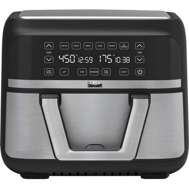 bella PRO - 9-qt. Digital Air Fryer with Dual Flex Basket - Stainless Steel