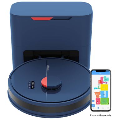 bObsweep - Dustin Self-Emptying Robot Vacuum and Mop, with 100-day Dock and Patented Navigation, Wi-Fi Connected - Night