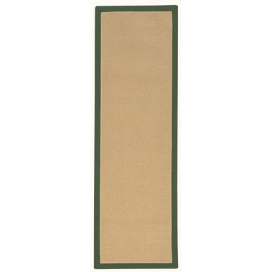 Abberly Sisal And Green 2.6X12 Area Rug