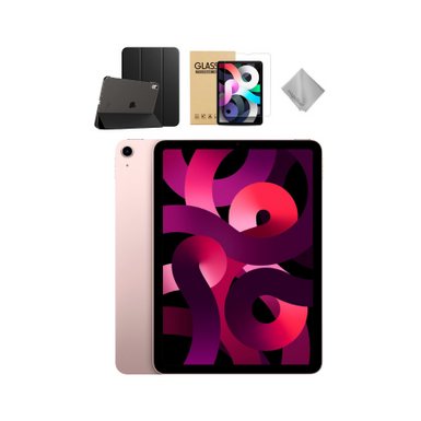 Apple - 10.9-Inch iPad Air - Latest Model - (5th Generation) with Wi-Fi - 256GB - Pink With Black Case Bundle