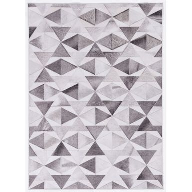 Lydford Gray And Ivory 5X7 Area Rug