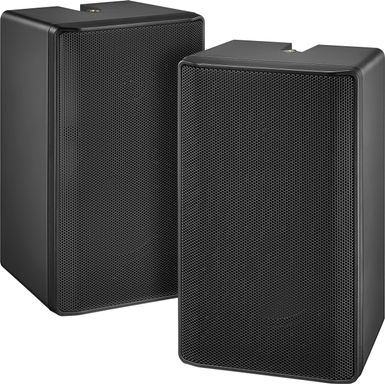 Insignia&trade; - 2-Way Indoor/Outdoor Speakers (Pair) - Black