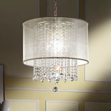 Glam Crystal Sparkling Chandelier in Gold