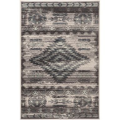 Vacya Gray And Charcoal 5X7.6 Area Rug