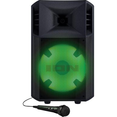 ION Audio - Power Glow 300 Battery Powered Bluetooth Speaker System with Lights - Black