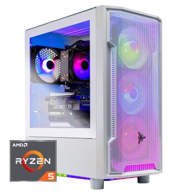 Skytech Gaming - Archangel 4 Gaming Desktop PC AMD Ryzen 5 7600X 32GB Memory AMD Radeon 7600 1TB NVMe SSD - White