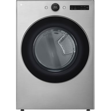 LG - 7.4 Cu. Ft. Smart Electric Dryer with Steam and Sensor Dry - Graphite Steel