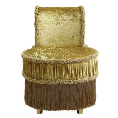 ACME Bernadette Vanity Stool, Gold Velvet