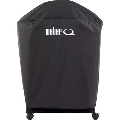 Weber - Premium Cover for Q 2800N+ Gas Grill with Cart - Black