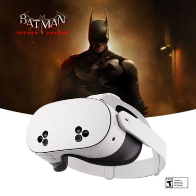 Meta Quest 3S 256GB  Get Batman Arkham Shadow and a 3-Month Trial of Meta Quest+ Included  All-In-One Headset - White