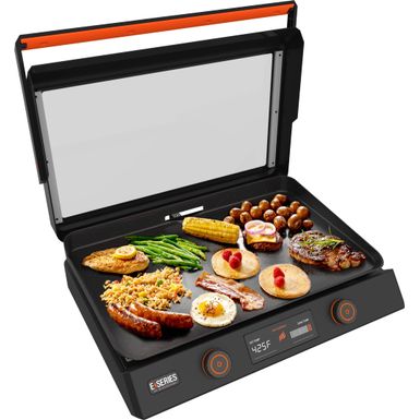 Blackstone - E-Series 22 In. 2-Burner Electric Countertop Indoor or Outdoor Griddle - Black