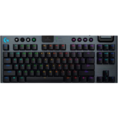 Logitech - G915 X LIGHTSPEED TKL Wireless Mechanical GL Red Linear Switch Gaming Keyboard for PC/Mac with RGB Backlighting - Black