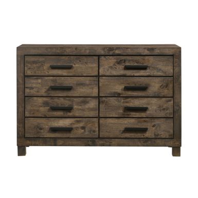 Woodmont 8-drawer Dresser Rustic Golden Brown