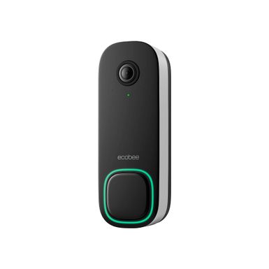 ecobee - Smart Video Doorbell - Wired with Advanced Person and Package Detection - Black