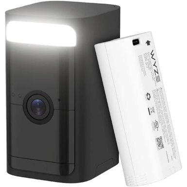 Wyze - Battery Cam Pro 2k HDR Wireless Outdoor/Indoor Security Camera with Motion Detection and Two-Way Audio - Black