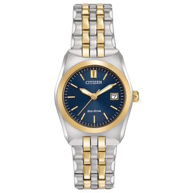 Citizen  - Womens Corso Eco-Drive Two-Tone Watch Blue Dial