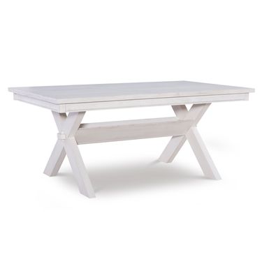 Delmont Rectangle Dining Table White