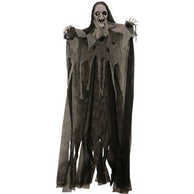 Life-Size Witch Prop with Lights and Sound, Indoor/Covered Outdoor Halloween Decoration