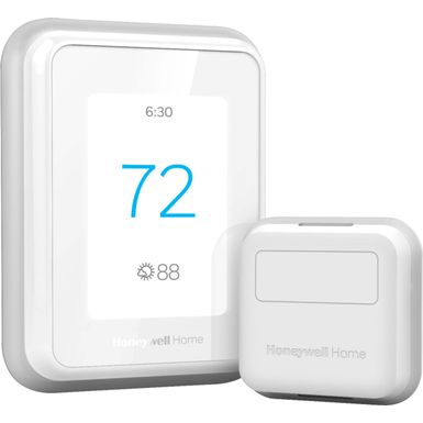 Honeywell Home - T9 Smart Programmable Touch-Screen Wi-Fi Thermostat with Smart Room Sensor - White