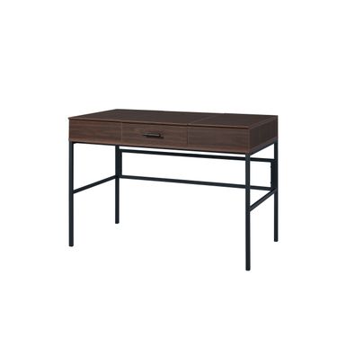 ACME Verster Writing Desk w/USB, Oak & Black Finish