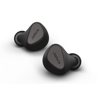 Jabra - Elite 5 True Wireless Hybrid Active Noise Cancelling In-ear Headphones - Titanium Black