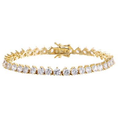 Thin Three Prong Tennis Bracelet