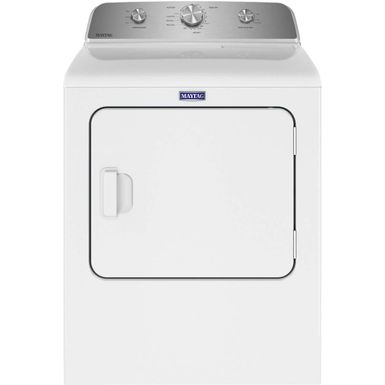 Maytag - 7.0 Cu. Ft. Electric Dryer with Wrinkle Prevent - White