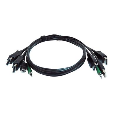 Black Box - video / USB / audio cable - TAA Compliant - 6 ft