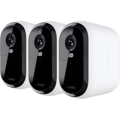 Arlo - Essential XL 3-Camera Outdoor Wireless 2K Security Camera (2nd Generation) with 4x Longer Battery Life - White