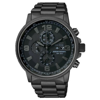 Citizen - Mens Nighthawk Chronograph Eco-Drive Watch