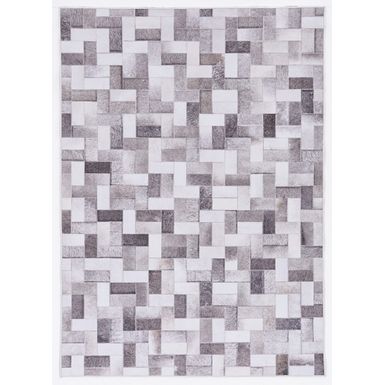 Larriat Gray And Ivory 3X5 Area Rug