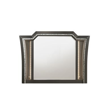 ACME Kaitlyn Mirror w/LED, Metallic Gray