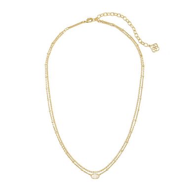 Kendra Scott Emilie Multi Strand Necklace (Gold/Iridescent Drusy)