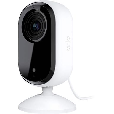 Arlo - Essential 1-Camera Indoor Wired 2K Security Camera (2nd Generation) with Automated Privacy Shield - White