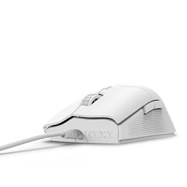 NZXT - Lift 2 Ergo - Lightweight Ergonomic Wired High Performance Optical Gaming Mouse - White